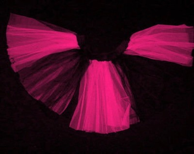 Plus Uv Hot Pink black stripe Tutu Skirt Dance Clubwear Neon Halloween Christmas