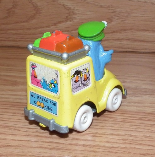 Playskool Muppets 1983 Sesame Street "Cookie Monster Driving Taxi" Toy Car Only - Picture 2 of 3