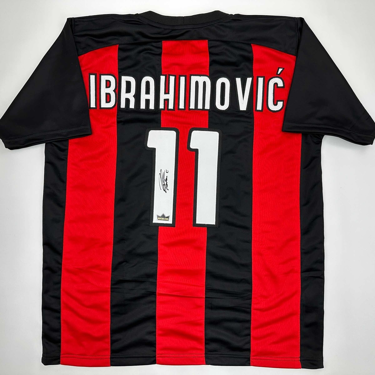 Facsimile Autographed Zlatan Ibrahimovic AC Milan Black/Red