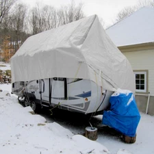 Super Heavy Duty Poly Tarp 10 Mil - Waterproof Canopy Cover Tarpaulin-White
