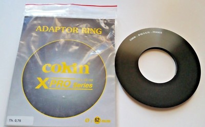 Cokin 62mm Genuine Professional Filter Holder Adapter Ring X-pro Series France 
