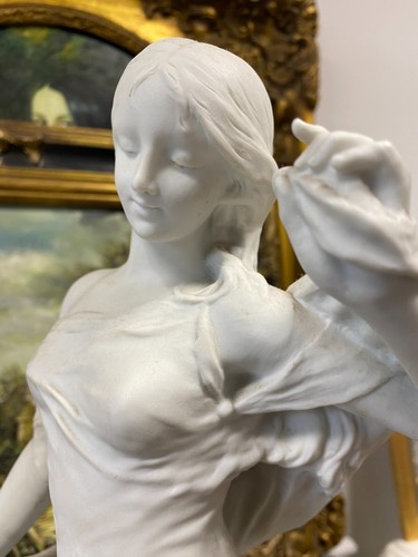 1800/Fein Große Antik Französischer Sevres Stil Bisque Porzellan Statue E.Drouot - Picture 13 of 15