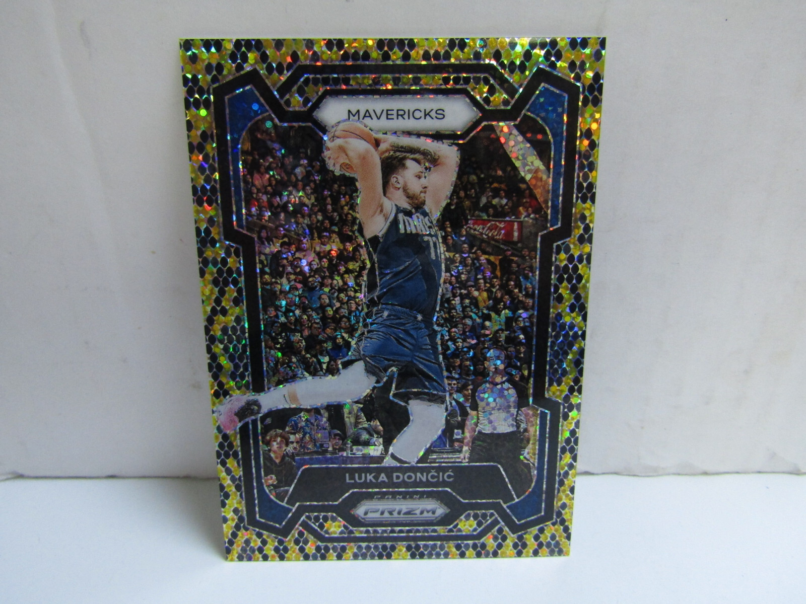2023-24 Panini Prizm #110 Luka Doncic King Snake Prizm SSP Mavericks