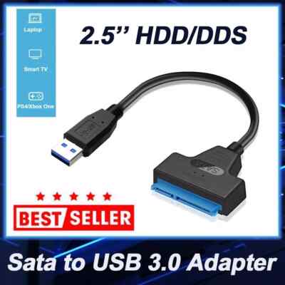 USB3.0 to SATA External Converter Adapter Cable for 2.5'' HDD SSD SATA III UASP A