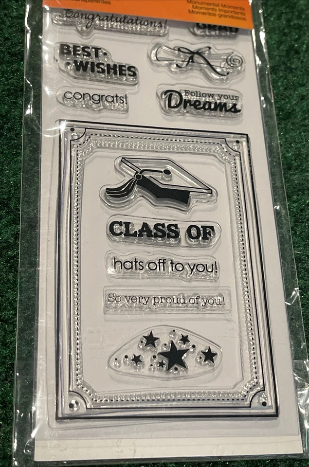Juego de 12 estampillas transparentes Fiskars estampillas de graduación nuevas Foto 2 de 3
