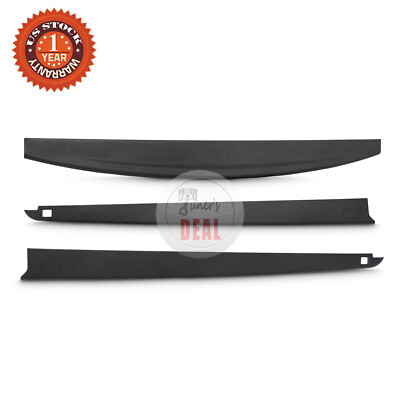 Rear Bed Rail Cap Molding 3PCS Fit 2009 2018 Ram 1500 Crew Cab 5'7'' ONLY