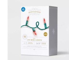 New  60ct LED Smooth Mini Christmas String Lights - Wondershop