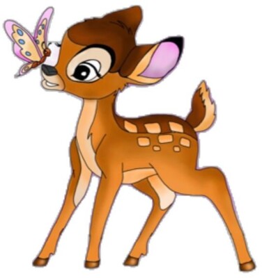 Bambi Essbar Deer Party Tortenaufleger Torte  Geburstag Zuckermasse + TEXT