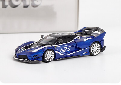 SH 1/64 Ferrari FXX K EVO Sport Car Model Blue Diecast Alloy