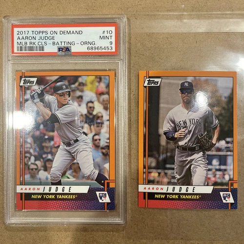 [x2] 2017 Aaron Judge Topps On Demand Rookie Class Orange PSA 9 Gimmick SSP #1 O