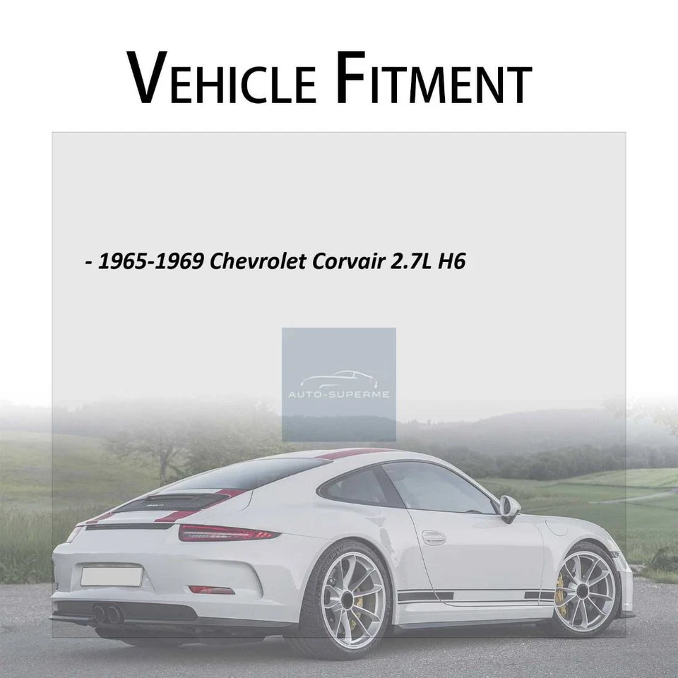 Tambor de freio dianteiro 2x compatível com Chevrolet Corvair 2.7L 1965-1969 - Imagem 2 de 4