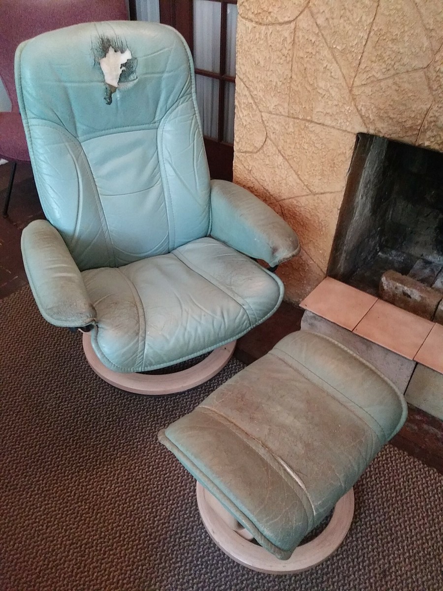 Seafoam Light Green Smaller Ekornes Stressless Mid Century