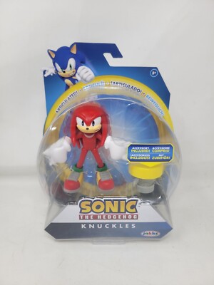 Sonic the Hedgehog KNUCKLES w/ Spring 4'' Action Figure Jakks Pacific New Sealed