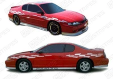 Chevrolet Monte Carlo 2000-2007 Pace Car Racing Checkered Stripes (Choose Color)