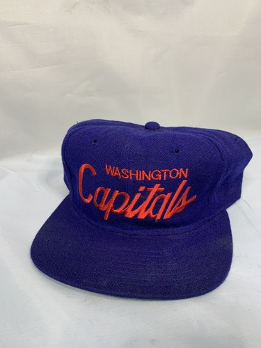 vintage sport specialties script Washington Capitals SnapBack Hat 1980’s