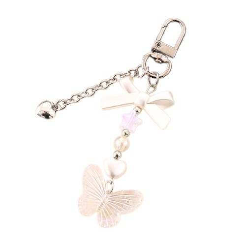 Bows Keychain Charms Wallet Bag Purse Keyring Pendant Charms Aesthetic keychain - Picture 19 of 21