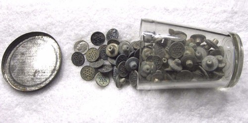 8 Vintage Civil War, WWI, WWII, US Military, Burst of Glory Buttons, 13 Stars, 