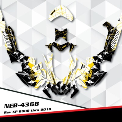 FOR 2008-2012 BRP SKI-DOO REV XP MXZ RENEGADE FULL GRAPHICS WRAP KIT NEB-4368
