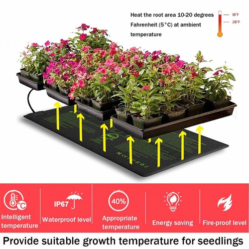 Propagation Heat Mat Seedlings Seed Germination Inkbird Temp Control