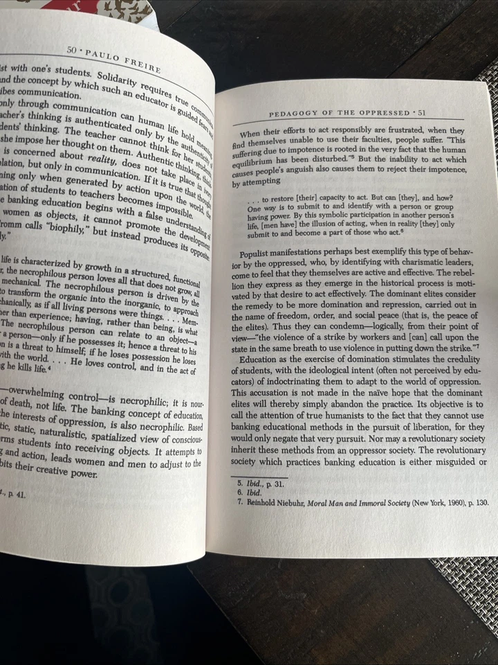 Pedagogy Of The Oppressed By Paulo Freire Excellent Condition - Image 3 of 4