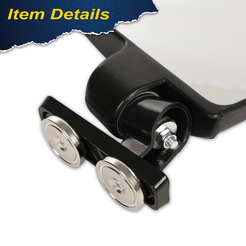 Universal 220Lb Rated Magnetic Mirror Tractor/Skid Kubota John Deere Mower 2PCS - Picture 4 of 9