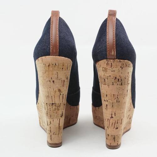 Christian Louboutin Zapatos de salón con punta abierta Tacones Azul Rojo Deni... - Imagen 3 de 20
