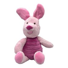 Disney Baby Winnie the Pooh Piglet Soft Plush Rattle Crinkle Ears Sensory Toy