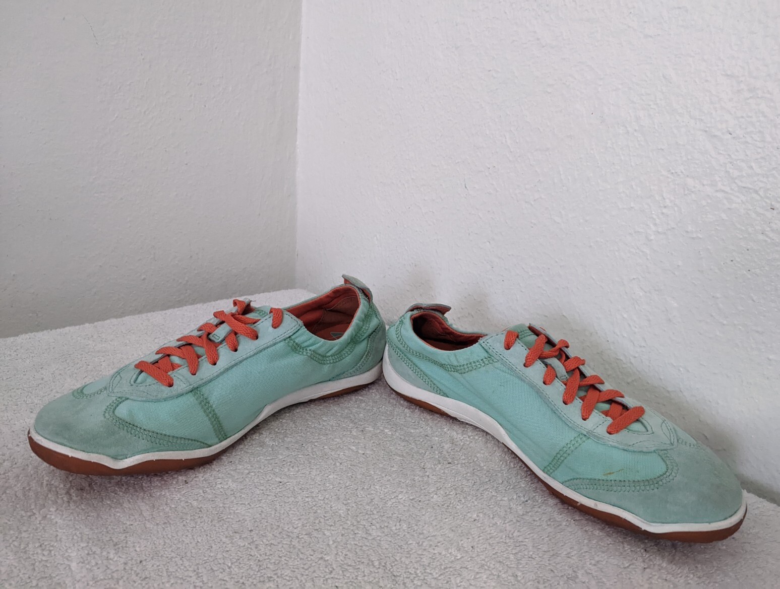 Merrell scarpe da donna performance scarpe da tè verdi a rete scamosciate taglia 9