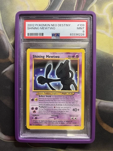 Pokemon Shining Mewtwo Neo Destiny Unlimited Secret Rare Holo #109 PSA 9 Mint