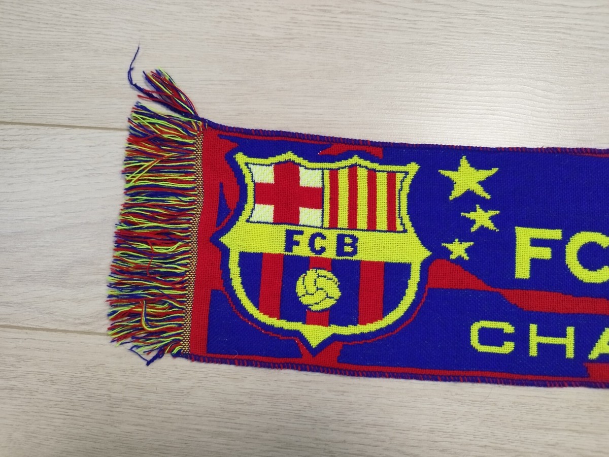 Barcelona FAN football vintage scarf Champions League 2006