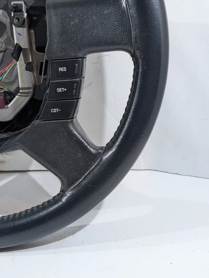 2004-2011 Ford Ranger Steering Wheel Cruise Control Black Leather OEM - Image 4 of 4