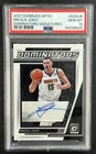 NIKOLA JOKIC PSA 10 2021-22 PANINI DONRUSS OPTIC #DS-NJK DOMINATORS AUTO 46/99
