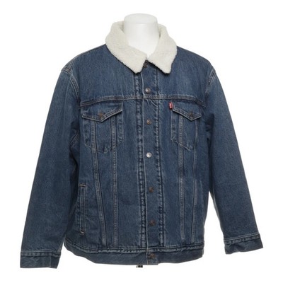 Levi's Premium, Gefütterte Jeansjacke, Herren, Größe: 3XL, Blau/Weiß #aYU