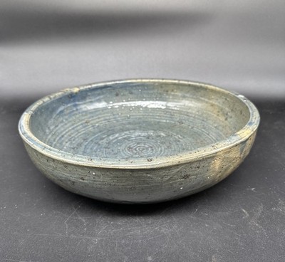 Vintage 60er Jahre Fernand Baudat große Steinzeug Schale französisch 34 cm x 8,5 cm