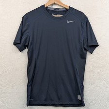 Nike Shirt Men's M Navy Blue Pro Combat Dri-FIT Compression Athletic Training