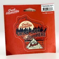 Drink Wisconsinbly Sticker - Made in Wisconsin Leinenkugel’s Brewery NEW