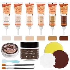 Natural Oak Wood Furniture Repair Kit, 6 Colors 15Pcs, 15 Pcs