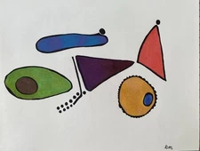 Artist Original Contemporary Multimedia Illustration Signed