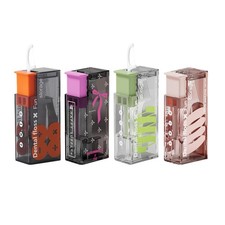 4-Piece Family Floss Pick Dispenser Set with 40 Dental Floss Picks, Refillabl...