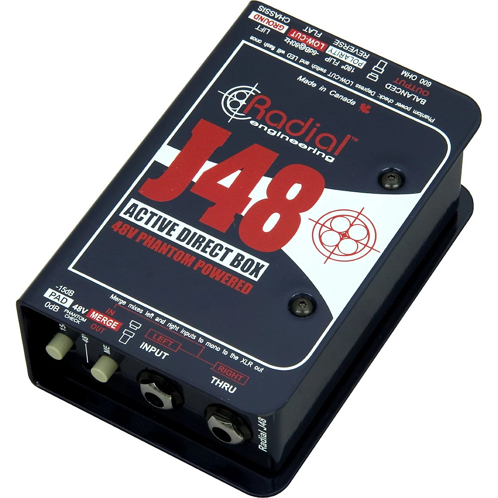 Radial Engineering J48 Phantom Powered Active Direct Box 41790₽