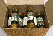 Bussmann Fusetron FRN-45 Lot of 7 Dual Element Time Delay