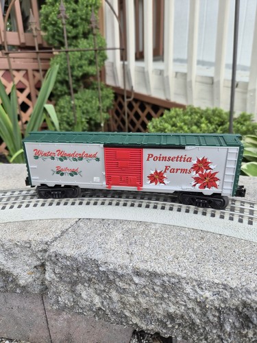 Lionel 26771 O/027 "Poinsettia Farms" INVIERNO WONDERLAND RAILROAD Musical CAJA COCHE | Zustand: Used