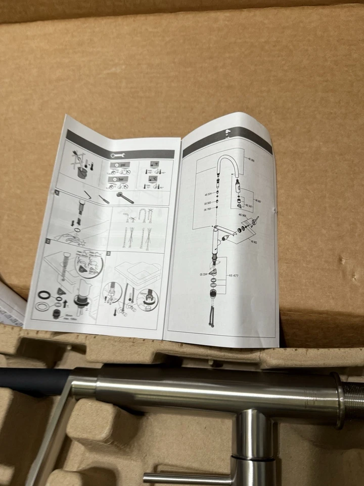 Grifo de cocina profesional de un solo mango Grohe 31492DC0 Concetto, superacero * Foto 3 de 4