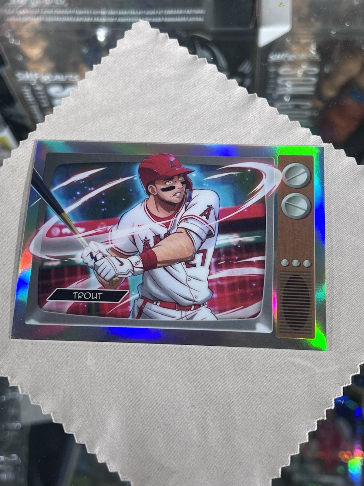 2025 Bowman Chrome Anime Refractor Mike Trout BA-1 Angels