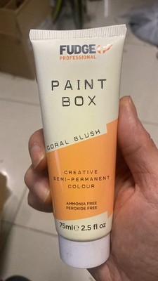 CORAL BLUSH Fudge paint box creative semi-permanent colour ammonia free 75ml