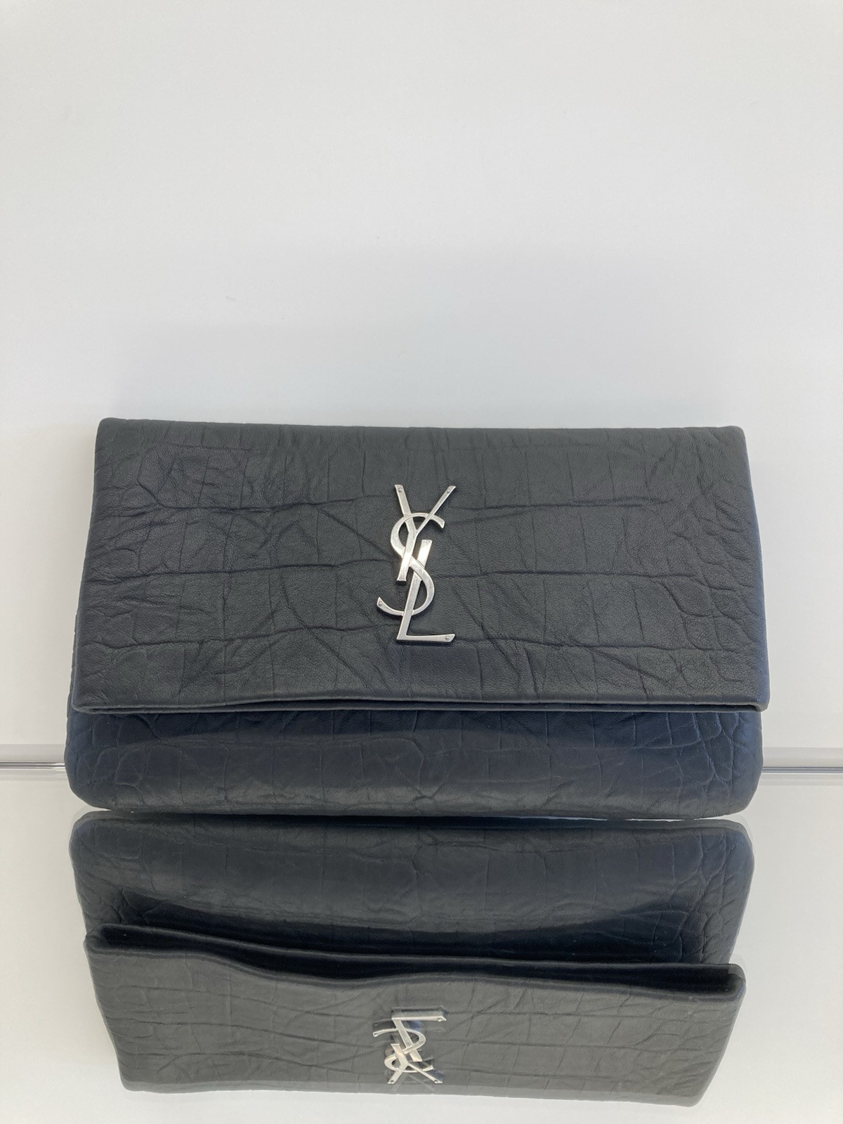 SAINT LAURENT Borsa frizione YSL con catena