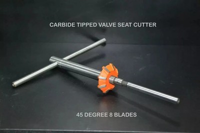 BRAND NEW CARBIDE TIPPED VALVE SEAT CUTTER 33 mm 45 deg + ARBOR + STEM 5.0 mm