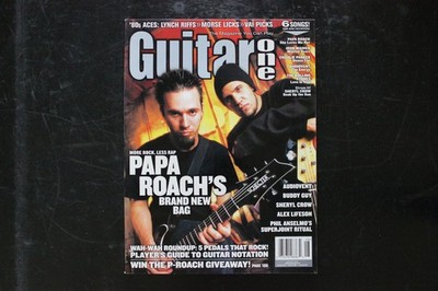 Guitar One Magazine August 2002 #04 Papa Roach Alex Lifeson Sheryl Crow PRIMEDIA