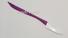 Tupperware Gadgets Long Handle Spatula Jar Scraper Skinny Spreader Purple New