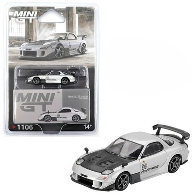 MINI GT #1106 - SILVER - MAZDA RX-7 RE-AMEMIYA | eBay